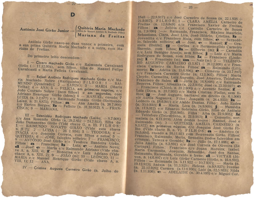 Esboço de uma Genealogia — Págs. 22 e 23