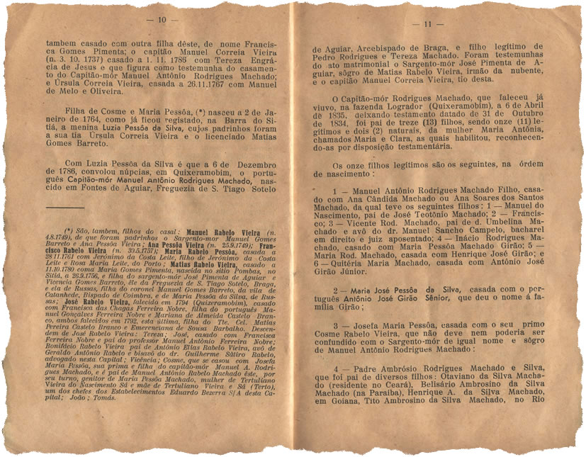 Esboço de uma Genealogia — Págs. 10 e 11