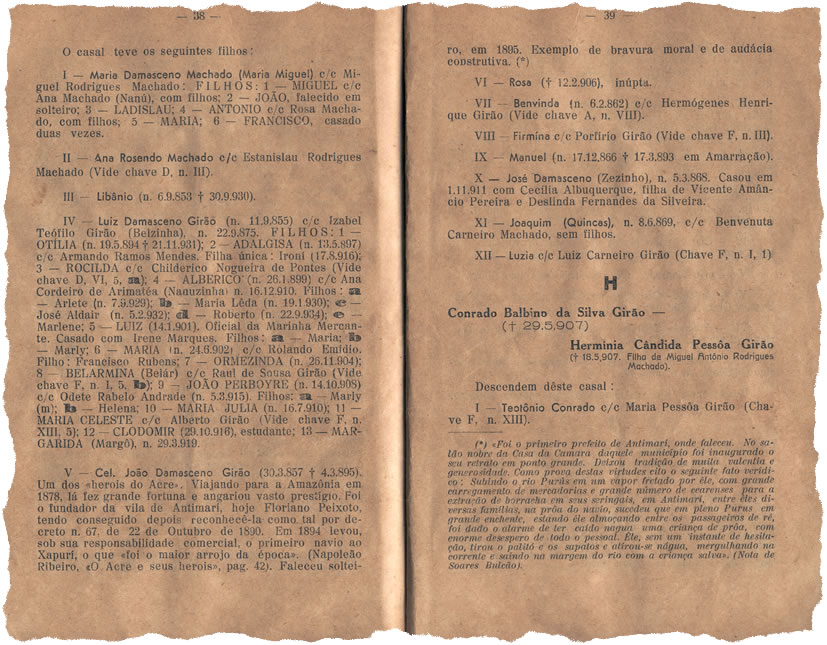 Esboço de uma Genealogia — Págs. 38 e 39