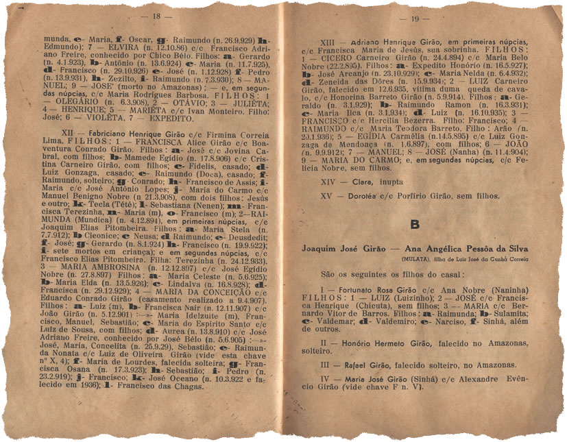 Esboço de uma Genealogia — Págs. 18 e 19