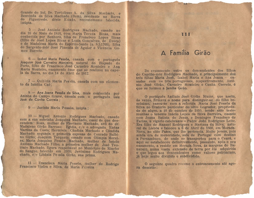 Esboço de uma Genealogia — Págs. 12 e 13