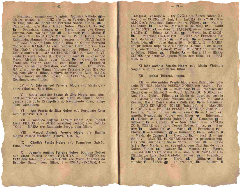 Esboço de uma Genealogia — Págs. 42 e 43